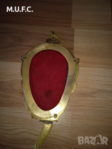 Бронзово огледало 1910 Арт нуво оригинално, снимка 12 - Антикварни и старинни предмети - 54172402