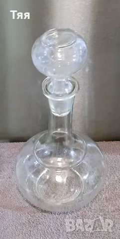 Стъклена гарафа , снимка 3 - Сервизи - 50381524
