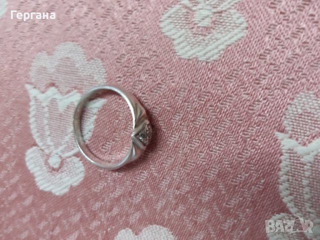Сребърни обеци и пръстен, снимка 3 - Обеци - 39809521