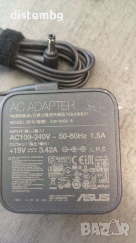 Адаптер Оригинален ASUS ADP-65GD 19V 3.42A 65W, снимка 1 - Кабели и адаптери - 37389677