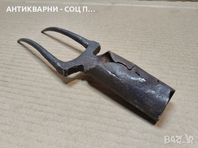 Стара Кована Двурога Вила За Сено. / НОМЕР 1745., снимка 4 - Антикварни и старинни предмети - 53967500