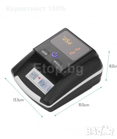 Детектор за банкноти (пари евро долар машина), снимка 3 - Друга електроника - 53297842