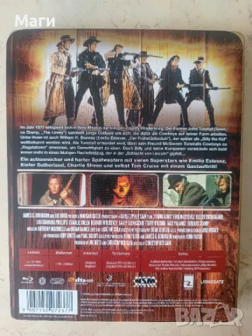 Млади стрелци /Young Guns (Limited Steelbook Edition) Blu-ray / Блу Рей диск без Бг субтитри , снимка 4 - Blu-Ray филми - 47310762