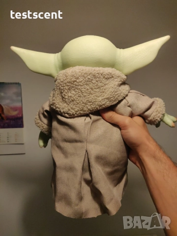 Star Wars The Mandalorian – THE CHILD / Baby Yoda / Grogu – плюш (prop replica), перфектно състояние, снимка 9 - Плюшени играчки - 52952869