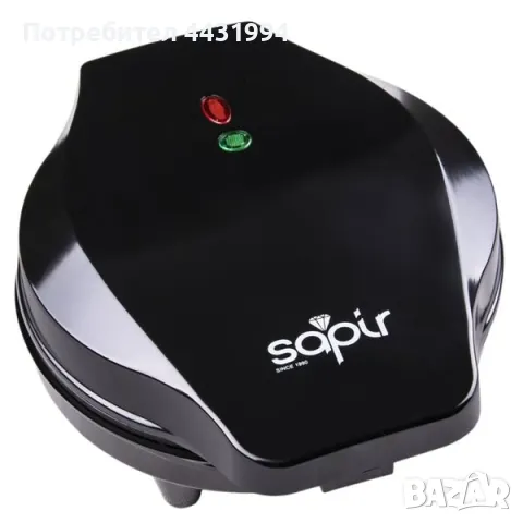 Гофретник Sapir SP 1442 GF black, снимка 1