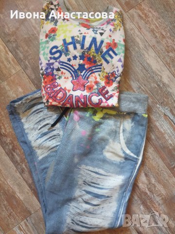 Цветна Блузка Трико , снимка 3 - Блузи с дълъг ръкав и пуловери - 38323260