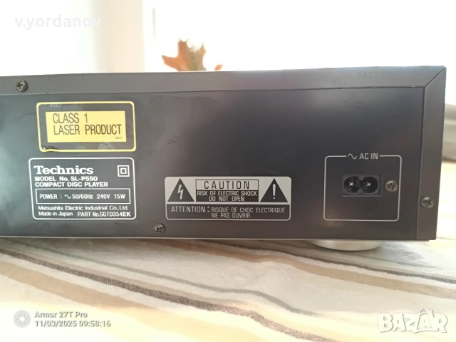 Technics SL-P550 с дистанционно и инструкция, снимка 4 - Ресийвъри, усилватели, смесителни пултове - 52272155