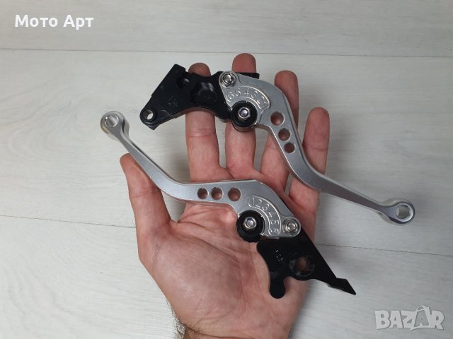 Мото Ръчки за Кавазаки F25 Сребристо с Черно, снимка 3 - Аксесоари и консумативи - 39213944