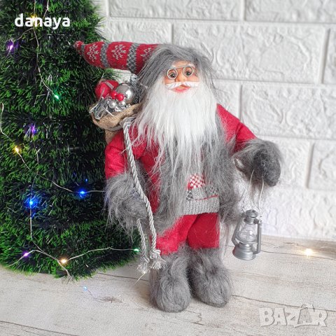 2593 Декоративна коледна фигура Дядо Коледа, 30см, снимка 2 - Декорация за дома - 35415479
