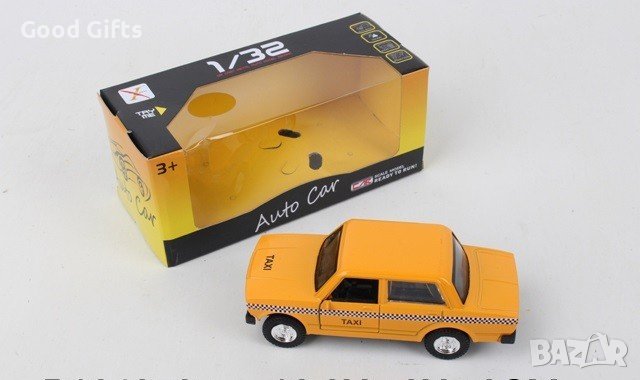 Метална кола Такси, Лада 1:32, снимка 2 - Коли, камиони, мотори, писти - 42808232