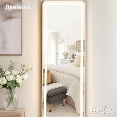 Луксозно огледало с LED рамка, снимка 2 - Лед осветление - 51778658