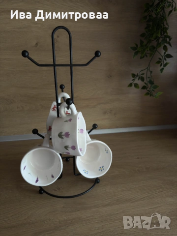 Комплект керамични чашки за кафе/чай, снимка 4 - Чаши - 54291541