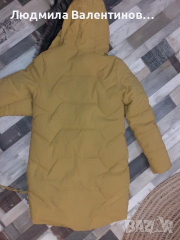 Зимно яке горчица, снимка 2 - Якета - 42603457