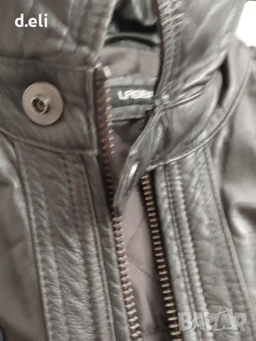 LAGERFELD Original. Size L 100% Leather Жестоко яке., снимка 4 - Якета - 47565849