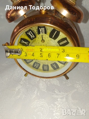 Стар Германски Механичен Будилник - Работи и Звъни с Камбани, снимка 8 - Антикварни и старинни предмети - 51429682
