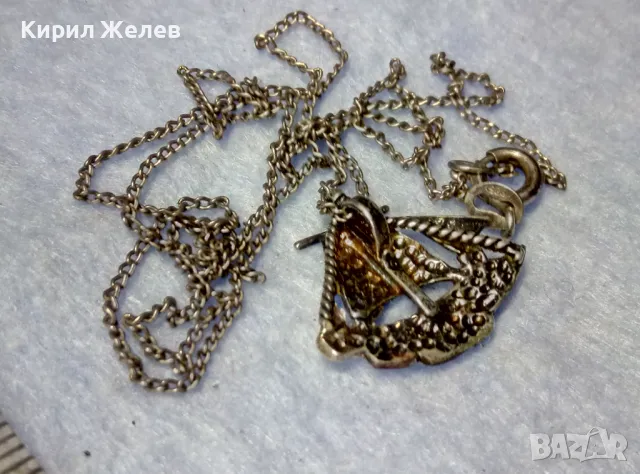 ФИГУРАЛЕН СРЕБЪРЕН ПЕНДАНТ 2006 / Година КОРАБЧЕ с ФИНА СРЕБЪРНА ВЕРИЖКА - СРЕБРО 925 Проба 49955, снимка 9 - Колиета, медальони, синджири - 50191554