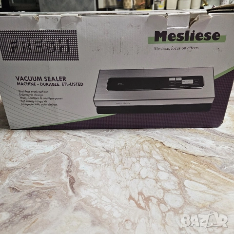 Вакуумна машина Mesliese, мощна 90Kpa , 120w / Уред за вакуумиране на мокри и сухи храни, снимка 4 - Други стоки за дома - 53206622