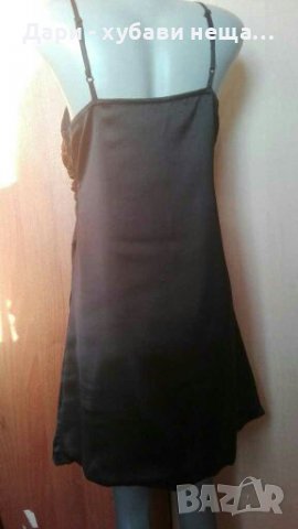 Черна рокля от сатен, тип балон🍀❤M,M/L❤🍀арт.4392, снимка 4 - Рокли - 37393174