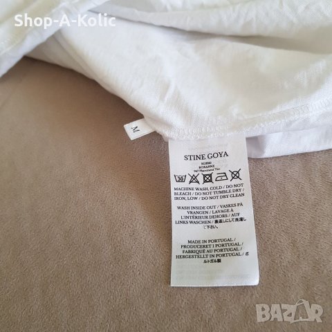 Original STINE GOYA Roxanne Placement Tee Classic Crewneck Long Sleeve Top Relaxed Silhouette, снимка 3 - Блузи с дълъг ръкав и пуловери - 38188468