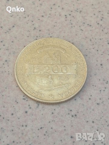 Италия, 200 лири 1996 R, Italy, Italien