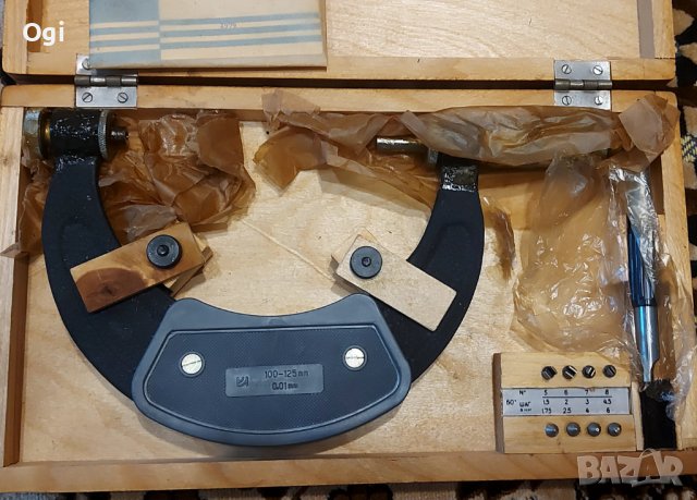 Микрометър резбомер 100-125мм руски, снимка 5 - Други инструменти - 37838253