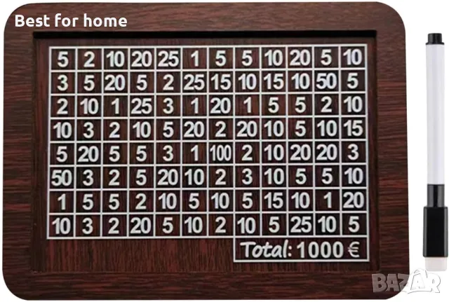 amleso дървена касичка с отбелязване на спестявания, снимка 2 - Други - 48173495