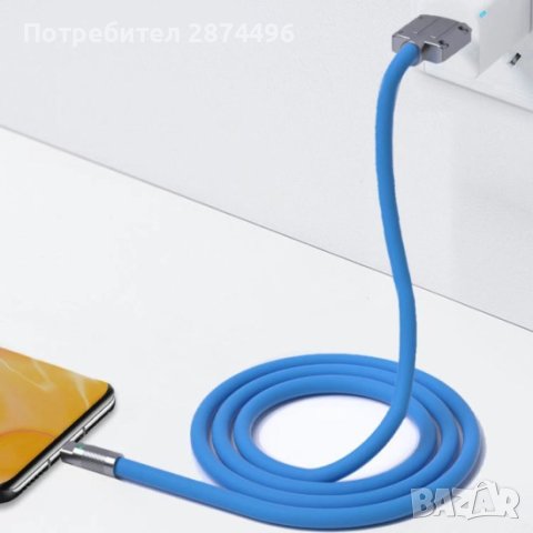 4102 USB към Микро USB кабел със силиконово покритие, снимка 6 - USB кабели - 42142092