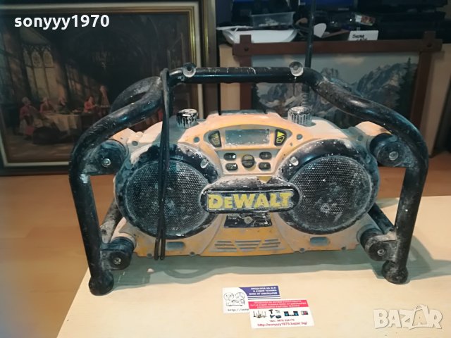 dewalt-строително радио-внос англия, снимка 3 - Ресийвъри, усилватели, смесителни пултове - 29145434