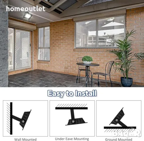 ПРОМОЦИЯ 20W луминесцентна LED лампа със сензор за движение, комплект от 2бр., снимка 5 - Лед осветление - 47579785