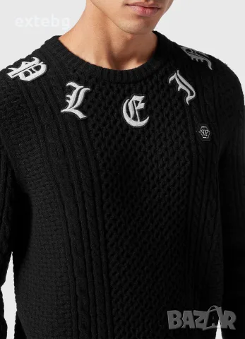 PHILIPP PLEIN оригинален нов вълнен пуловер с кашмир XL, снимка 7 - Пуловери - 56335711