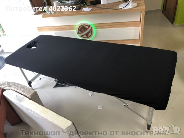 Покривало за масажна кушетка в черен цвят - TS5698