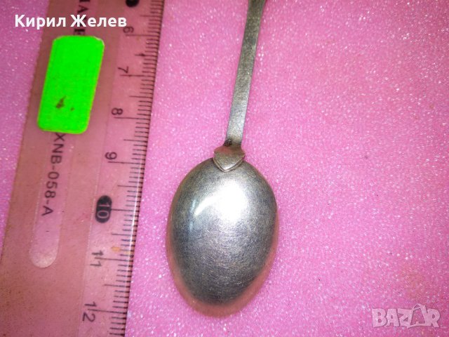 TEGERNSEE СТАРА НЕМСКА КОЛЕКЦИОНЕРСКА ЕМАЙЛИРАНА СРЕБЪРНА ЛЪЖИЧКА За КАФЕ СРЕБРО 800 REU ПРОБА 42997, снимка 13 - Колекции - 44376464