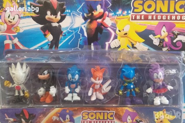 Комплект с фигурки на Соник (Sonic the Hedgehog)