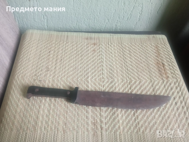 Масивен стар нож за реставрация – Солидна стомана, снимка 5 - Ножове - 54015166