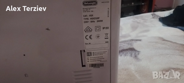 конвекторна печка delonghi., снимка 3 - Отоплителни печки - 52858258