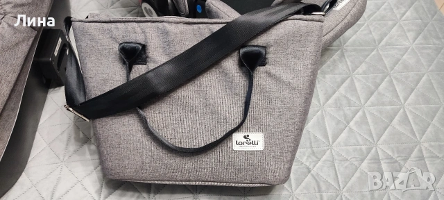 LORELLI Premium Комбинирана количка 3в1 CRYSTA GREY , снимка 12 - Детски колички - 54155562