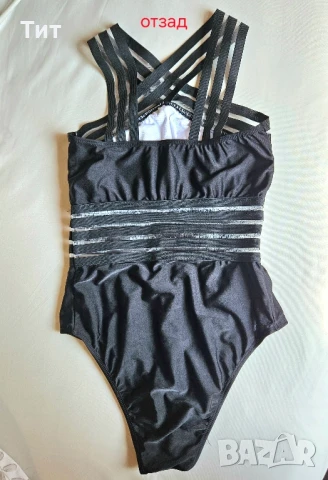 Чисто нов цял черен бански, снимка 2 - Бански костюми - 50585716