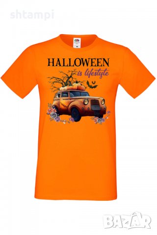 Мъжка тениска Halloween is Lifestyle,Halloween,Хелоуин,Празник,Забавление,Изненада,Обичаи,, снимка 8 - Тениски - 38135403