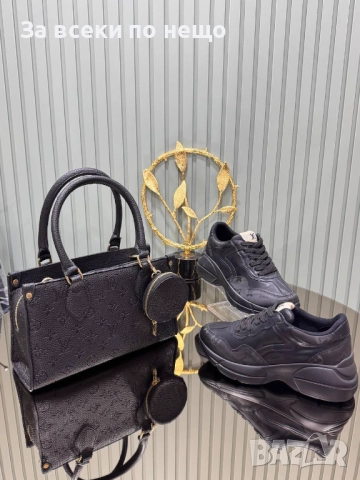 Louis Vuitton Комплект Дамска Чанта И Дамски Маратонки - Налични Различни Цветове И Модели Код SK406, снимка 10 - Чанти - 52870901