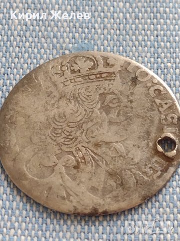 Сребърна монета 18 Гроша 1657г. Ян Казимир Полша 13608, снимка 4 - Нумизматика и бонистика - 42930051