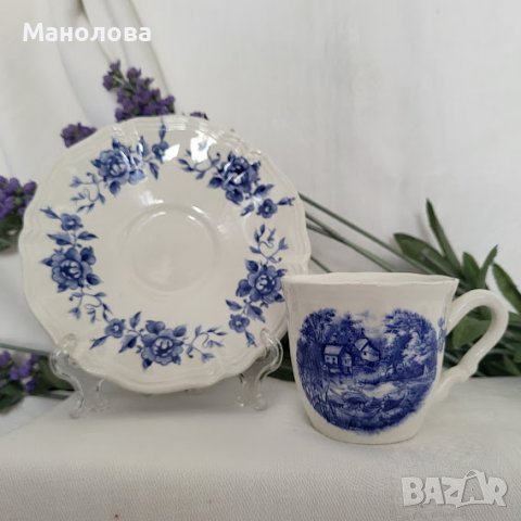 Прекрасни малки чаша и чинийка за кафе, снимка 5 - Колекции - 37301016