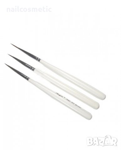 6 четки за линии и финни детайли върху ноктите и арт маникюр, снимка 4 - Продукти за маникюр - 9186571