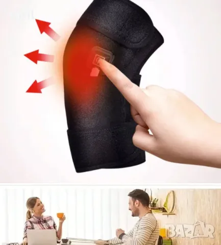 Електрическа загряваща наколенка нагревателна подложка за коляно USB нагрята опора за коляно, снимка 3 - Масажори - 47423787