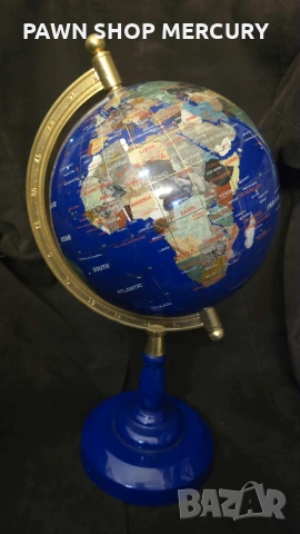 Продавам красив глобус  Lapis Lazuli gemstone , снимка 2 - Други ценни предмети - 53296223