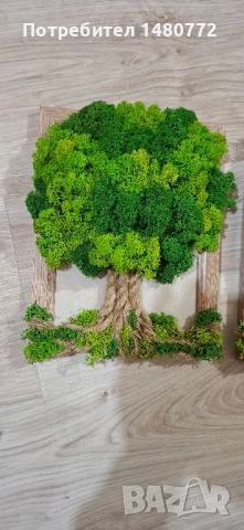 Дърво в рамка със скандинавски мъх, снимка 16 - Декорация за дома - 48071745