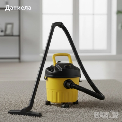 Мощна прахосмукачка за сухо и мокро почистване с 10L контейнер