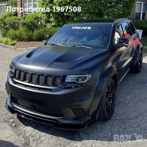 Предна броня + DRL Jeep GRAND CHEROKEE TRACKHAWK SRT Style, преден капак 2014 - 2021 и други части, снимка 7 - Части - 49364826