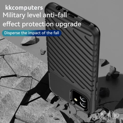 Samsung Galaxy A03 Удароустойчив Twill Texture Калъф и Протектор, снимка 9 - Калъфи, кейсове - 48611369