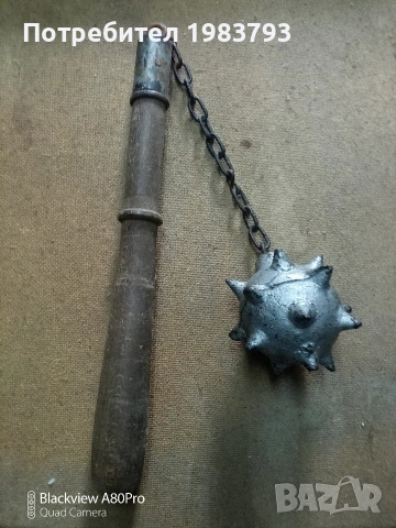 Много стар ръчно направен боздуган., снимка 2 - Бойно оръжие - 53076657