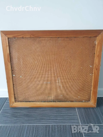 Knut Norman 72х60см/стара голяма шведска картина масло върху фазер/Венеция-мост-лодка/дървена рамка, снимка 8 - Картини - 52075987